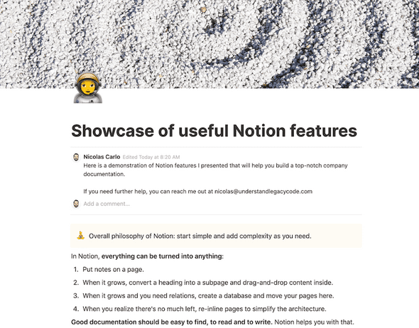 notion showcase